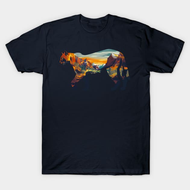 Mountain Lion Zion National Park T-Shirt by Wintrly